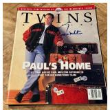 Paul Molitor Autographed Minnesota Twins Baseball Magazine