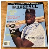 Frank Thomas Autographed 1992 Baseball Hobby News Magazine