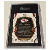 Patrick Mahomes SGC 10 Gemt Mint 2022 Select #148 Die-Cut Black/Red Prizm Football Card