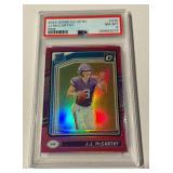 JJ McCarthy RC 2024 Donruss Optic Pink #235 PSA 8 NM-MT Rookie Minnesota Vikings Football Card