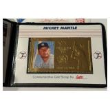 Mickey Mantle 1956 Triple Crown Winner Gold Stamp by St. Vincet Limited Edition