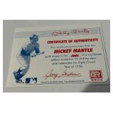 Mickey Mantle 1956 Triple Crown Winner Gold Stamp by St. Vincet Limited Edition