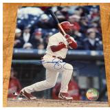 Jimmy Rollins Autographed 8x10" Photo