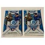 2 Packs 2021 Bowman Chrome Baseball Cards