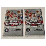 2 Packs 2021 Topps Chrome Update Baseball Cards