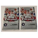 2 Packs 2021 Topps Chrome Update Baseball Cards