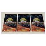 3 Packs 2021 Topps Chrome Tennis Cards