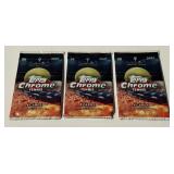 3 Packs 2021 Topps Chrome Tennis Cards