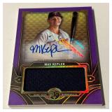 Max Kepler Auto Jumbo Relic /75 2022 Topps Triple Threads 3ASJR-MK Numbered 24/75 Minnesota Twins Baseball Card