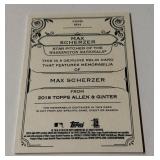 Max Scherzer Relic 2018 Topps Allen & Ginter #FSRB-MH Baseball Card