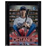 Shohei Ohtani Refractor  2025 Bowman Hobby Stars #HS-4 Los Angeles Dodgers Baseball Card