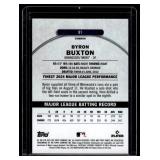 Byron Buxton Refractor SP /60  2025 Finest Pearl Checkerboard #91 Minnesota Twins Baseball Card