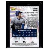 Shohei Ohtani Refractor  2025 Topps Chrome Power Players #PP-25 Los Angeles Dodgers Baseball Card