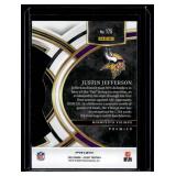 Justin Jefferson Die Cut Silver Holo  2023 Select Prizm #175 Minnesota Vikings Football Card
