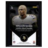 Adrian Peterson /199  2024 Panini Player of the Day Orange #54 Minnesota Vikings Football Card