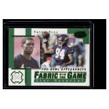 Randy Moss /750  1999 Leaf Certified Fabric of the Game #FG18 Minnesota Vikings Football Card
