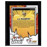 J.J. McCarthy Insert RC 2024 Donruss #5 Minnesota Vikings Football Card