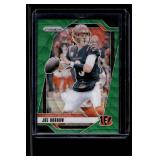 Joe Burrow Green Wave Refractor  2024 Panini Prizm #55 Cincinnati Bengals Football Card