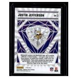 Justin Jefferson Silver Holo Insert  2023 Donruss Optic Diamond Hands #DH-JJ Minnesota Vikings Football Card