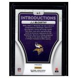 J.J. McCarthy Silver Mosaic RC RC 2024 Panini Mosaic Introductions #5 Minnesota Vikings Football Card