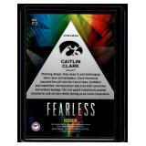 Caitlin Clark RC 2024 Prizm Fearless Insert #F2 Indiana Fever Basketball Card