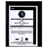 Anthony Edwards Holo  2025 Topps Chrome Basketball #TC-AE Minnesota Timberwolves Basketball Card