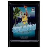LeBron James Purple Prizm  2024 Donruss Optic Splash! #5 Los Angeles Lakers Basketball Card
