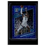 Shai Gilgeous-Alexander Blue Lazer Prizm  2022 Donruss Optic #147 Oklahoma City Thunder Basketball Card