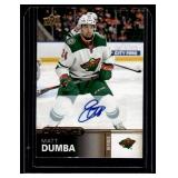 Matt Dumba Auto  2020 Upper Deck Overtime #11 Minnesota Wild Hockay Card