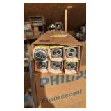 Full Case of General Electric Fluorescent Light Bulbs, 6 Bulbs in Box, F15-T12, Cool White 18 Inch Garage and Basement 18 inches long