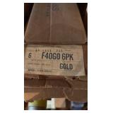 Full Case of General Electric Fluorescent Light Bulbs, 6 Bulbs in Box F40GO , 40 Watts, Gold Color Light, 48 Inches Long