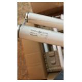 Open Case of General Electric Fluorescent Light Bulbs, 10 Bulbs in Box U-Shapes Bulbs, F40WW-U3 Warm White, Mod-U-Line