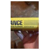 Open Case of General Electric Light Bulbs, 3 Bulbs, Appliance Cool White, F25-T12-CW-33, 25 Watts 33 inches long