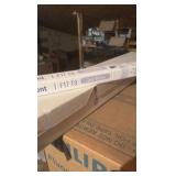 Open Case of General Electric Fluorescent Light Bulbs, 5 Bulbs, 24 Inch Garage and Basement, F17-T8 Cool White