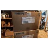 Open Case of Philips Fluorescent Light Bulbs, 4 bulbs, FB40CW/6/EW U-Bulbs 34 Watts T12 Bi-Pin Base