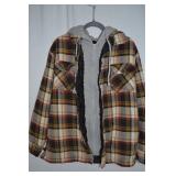 Red Head Hooded Flannel