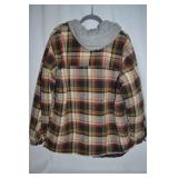 Red Head Hooded Flannel