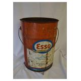 Antique ESSO aviation oil bucket
