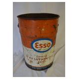 Antique ESSO aviation oil bucket