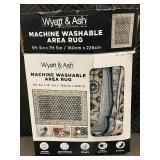 Wyatt & Ash 5ft 3in x 7ft 5in Machine Washable Area Rug
