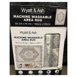 Wyatt & Ash 5ft 3in x 7ft 5in Machine Washable Area Rug