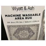 Wyatt & Ash 5ft 3in x 7ft 5in Machine Washable Area Rug