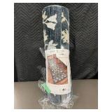 30in x 96in Everest Runner Area Rug, Polyester-Cotton, Floral Pattern