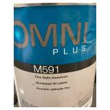 Mpls - Omni Plus M591 Fine Satin Aluminum Paint, 4 Quarts