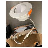 Halo 8 Inch Direct Mount LED Ceiling Retrofit and 6 Inch Gimbal LED Fixture