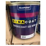 Dynacoat Basecoat SB MM Z91 Dark Black Paint by AkzoNobel 8 Cans