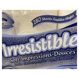 12 Mega Rolls of Irresistible Soft Impressions Bath Tissue - 280 Sheets per Roll