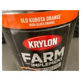 BT 1 - Krylon Farm and Implement Paint, Old Kubota Orange, 1 Gallon