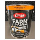 BT 1 - Krylon Farm & Implement High Gloss Enamel, School Bus Yellow, 1 Gal