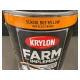 BT 1 - Krylon Farm & Implement High Gloss Enamel, School Bus Yellow, 1 Gal